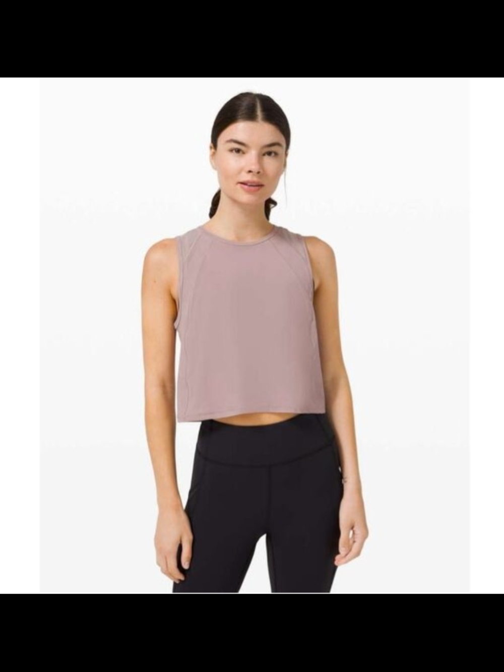 Lululemon Sleeveless Cropped Workout Tank Top